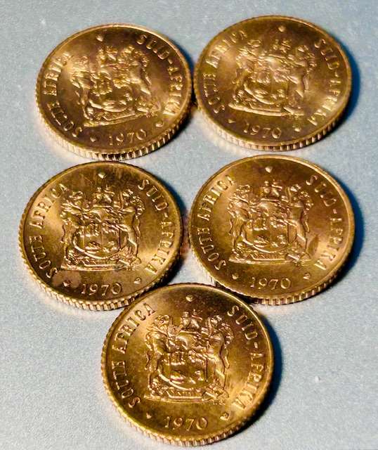 1970 HALF CENTS PERFECT UNCIRCULATED S.A COLLECTABLE GRADING QUALITY COINS