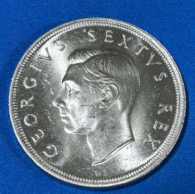 1952 UNION 5 SHILLING (SILVER) - UNCIRCULATED - COMMEMORATIVE COIN 