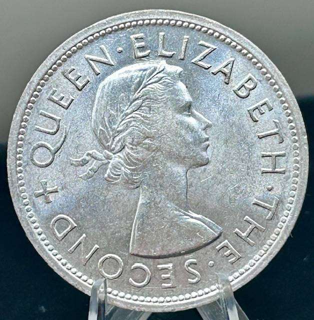 1953 CROWN RHODESIA UNCIRCULATED SILVER BEAUTY