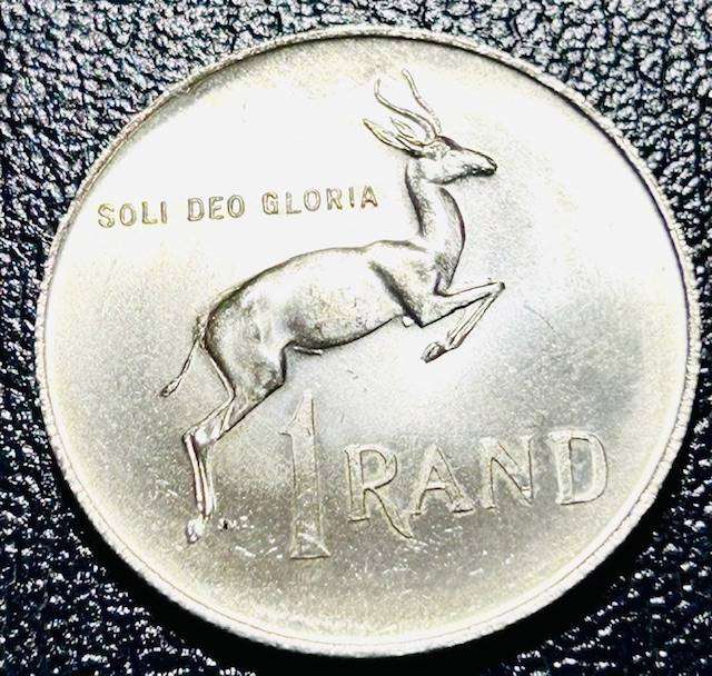 1968 UNCIRCULATED R1 AFRIKAANS COIN SPOTLESS