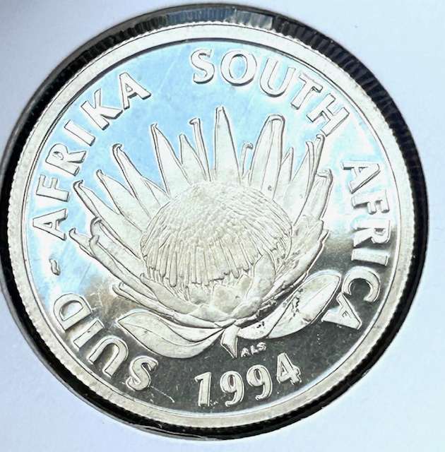 1994 PROOF ULTRA CAMEO CONSERVATION ONE RAND IN NON-PVC CONFLIP IN GRADING CONDITION SEE IMAGES