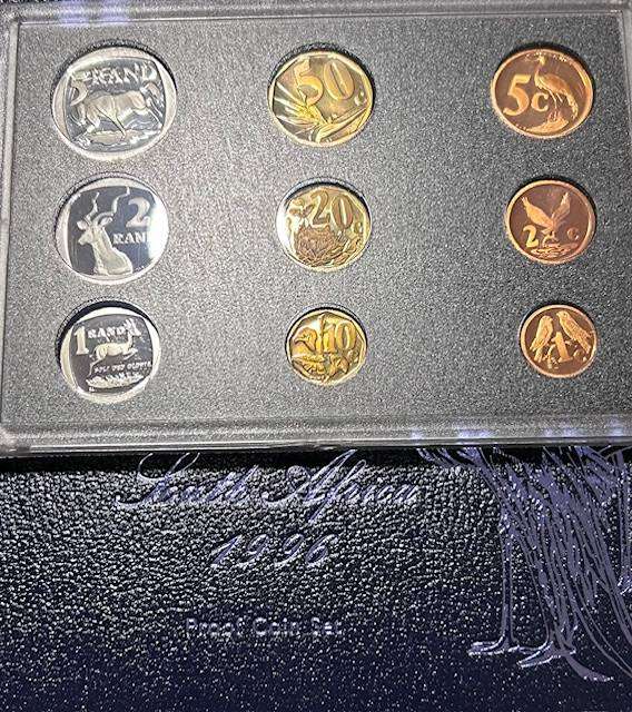 1996 BRILLIANT PROOF SET IN ORIGINAL COIN BOX AS FROM MINT