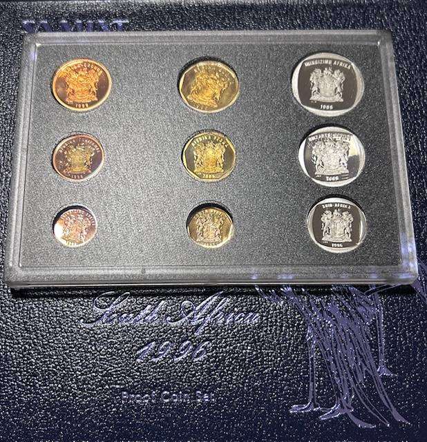 1996 BRILLIANT PROOF SET IN ORIGINAL COIN BOX AS FROM MINT