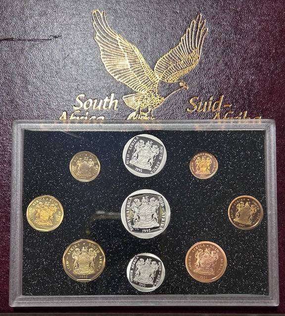 1995 BRILLIANT PROOF SET IN ORIGINAL COIN BOX AS FROM MINT