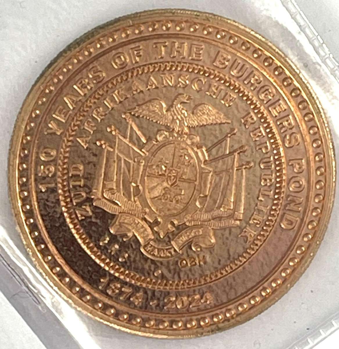 150th Anniversary of the Burgers Pond (Durban Stamp) Copper