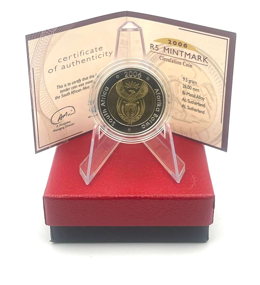 2006 Oom Paul Mintmark R5 *** Mintage ONLY 957 *** With Certificate in original box