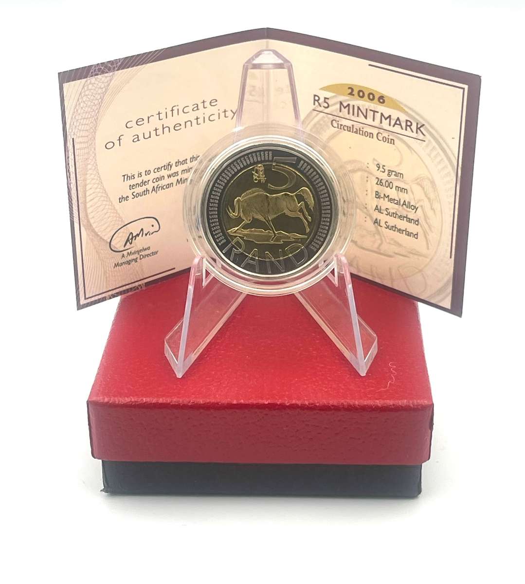 2006 Oom Paul Mintmark R5 *** Mintage ONLY 957 *** With Certificate in original box