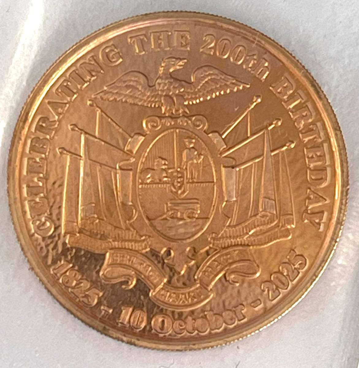 200th Birthday of Paul Kruger Copper Medallion (Johburg Stamp)