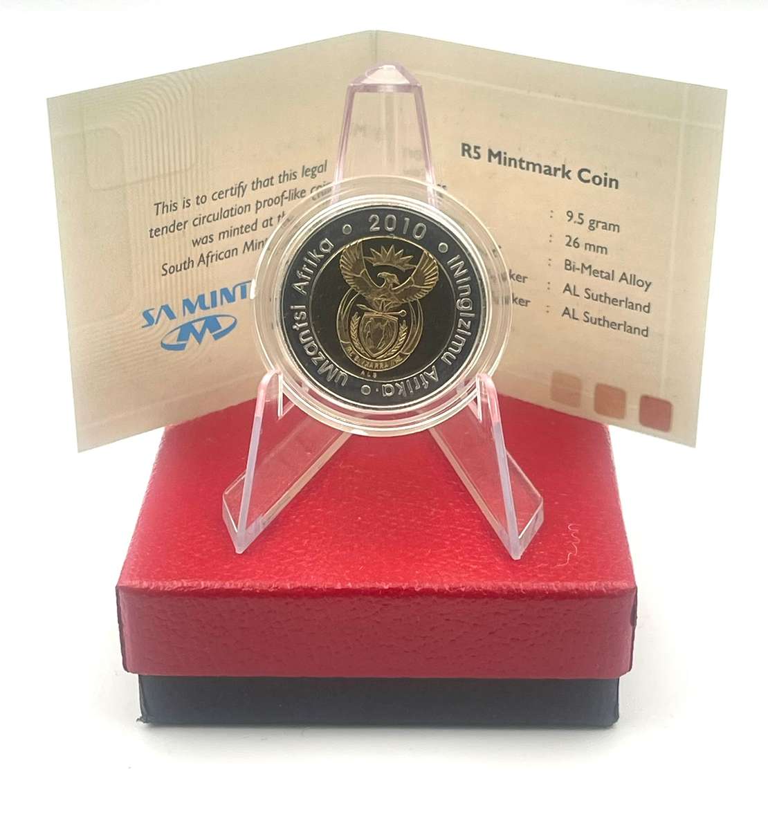 2010 Oom Paul Mintmark R5 Mintage only 1563 with Certificate in original box