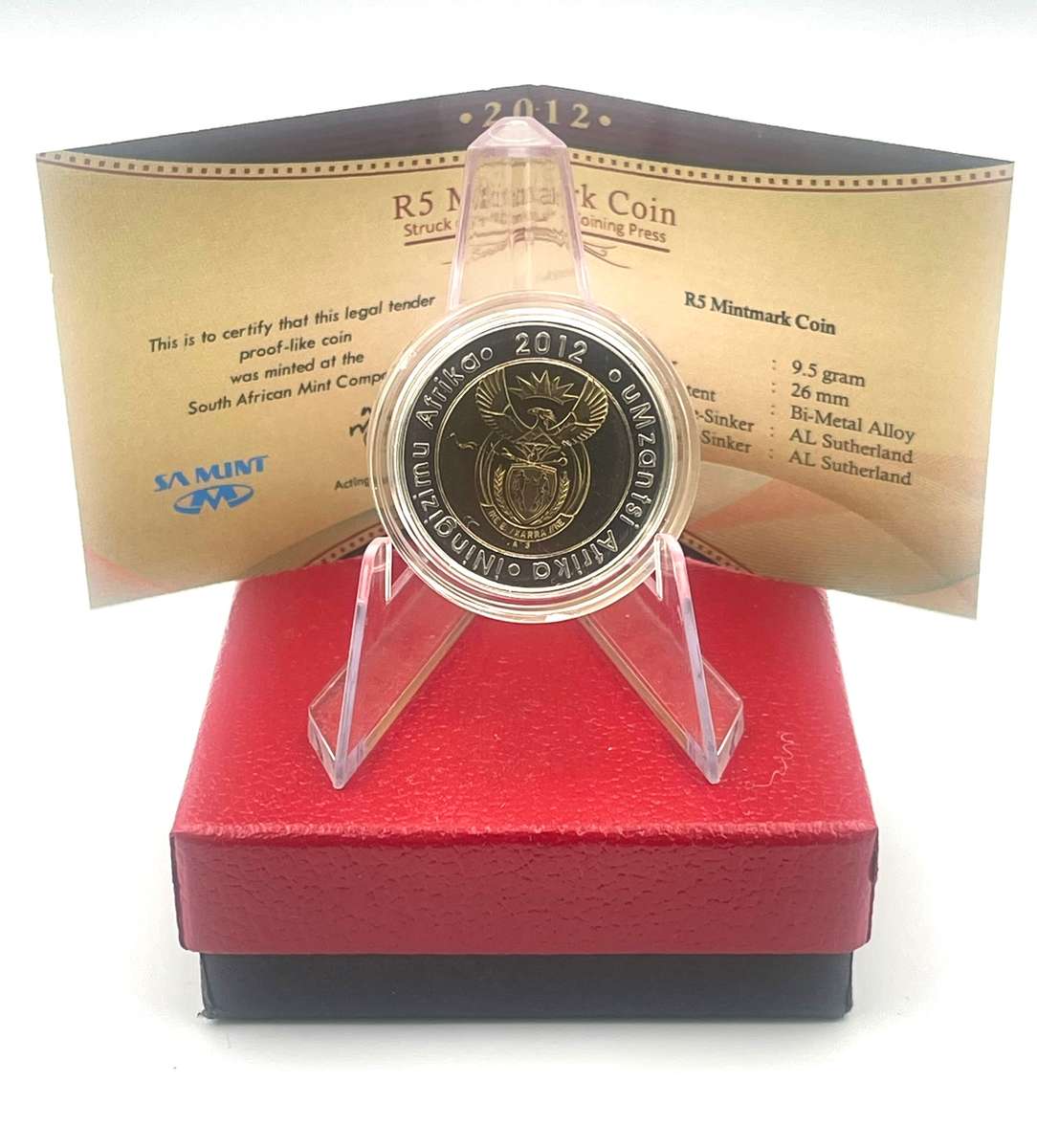 2012 Oom Paul Mintmark R5 Mintage only 1740 with Certificate in original box