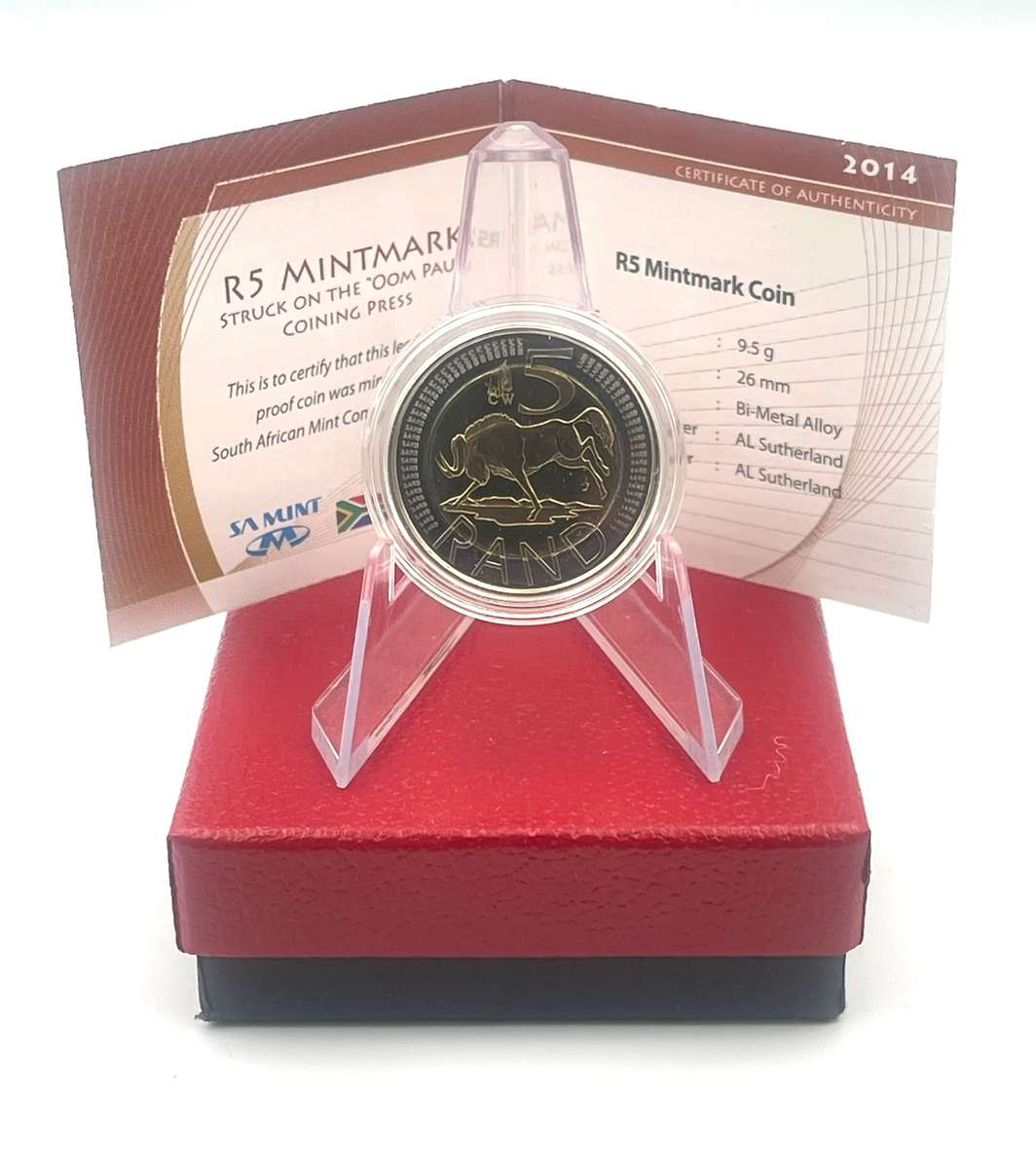 2014 Oom Paul Mintmark R5 *** Mintage ONLY 499 *** With Certificate in original box