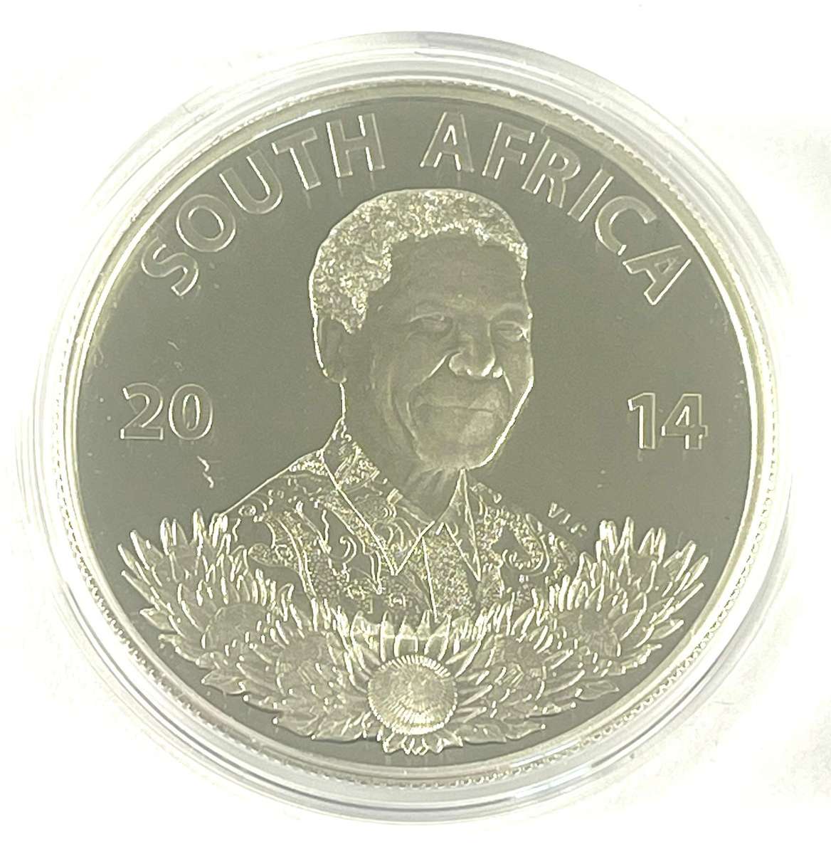 2014 Silver Proof R1 - Mandela - Life of a Legend Series - in Capsule