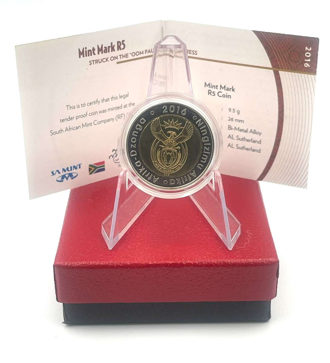 2016 Oom Paul Mintmark R5 *** Mintage ONLY 392 *** With Certificate in original box