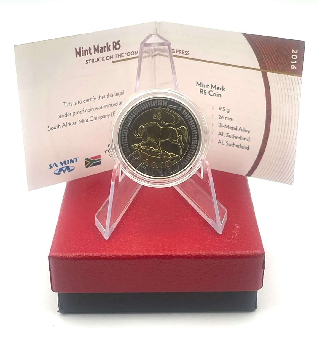 2016 Oom Paul Mintmark R5 *** Mintage ONLY 392 *** With Certificate in original box