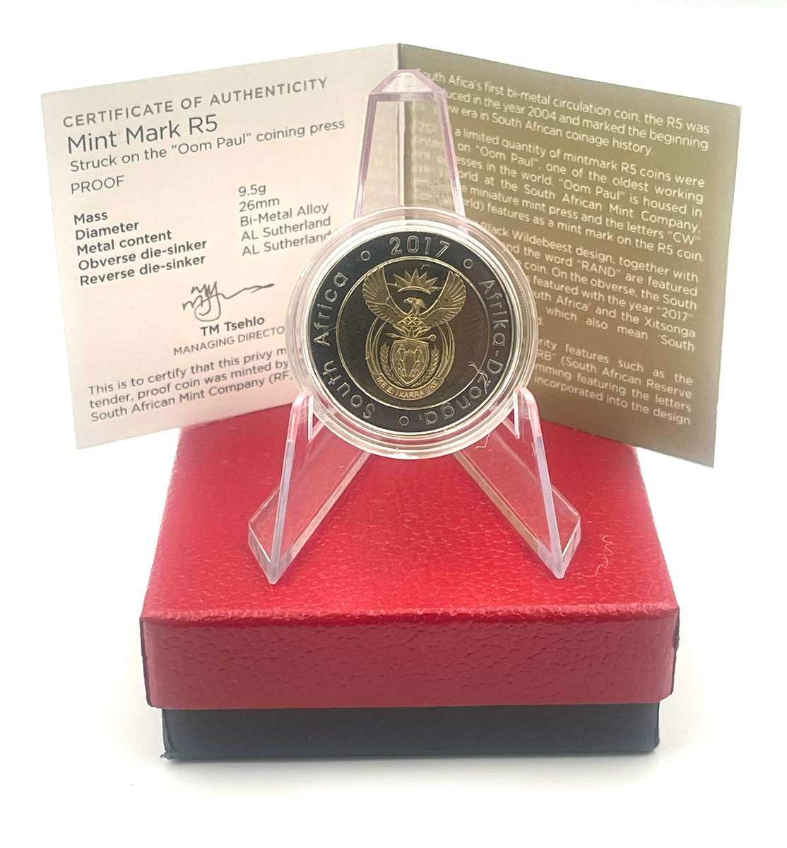 2017 Oom Paul Mintmark R5 With Certificate in original box