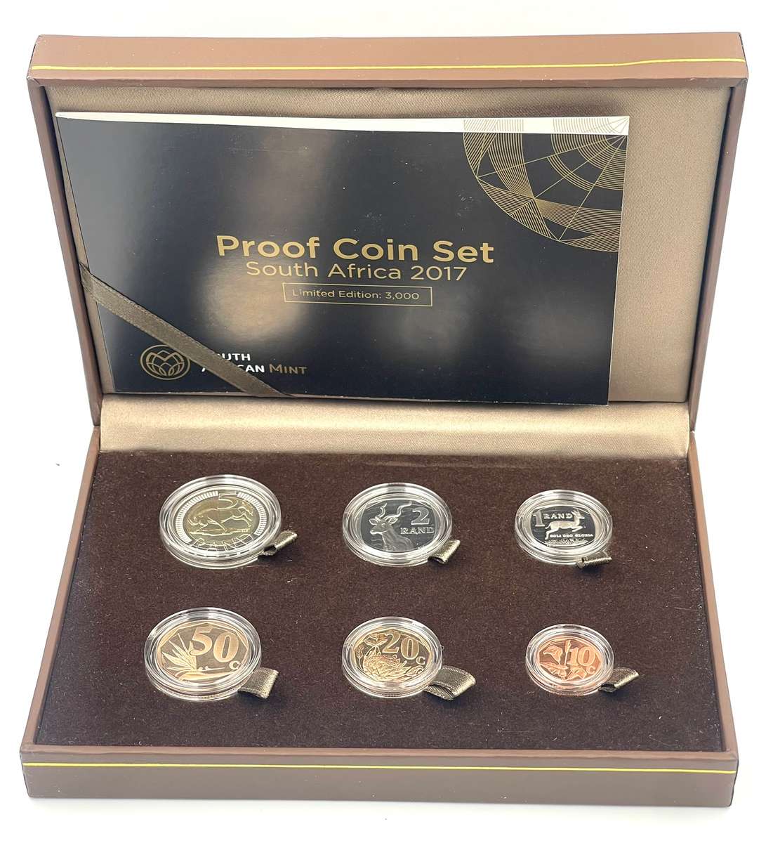 2017 South Africa Proof Coin Set in original mint box ***Mintage ONLY 469***