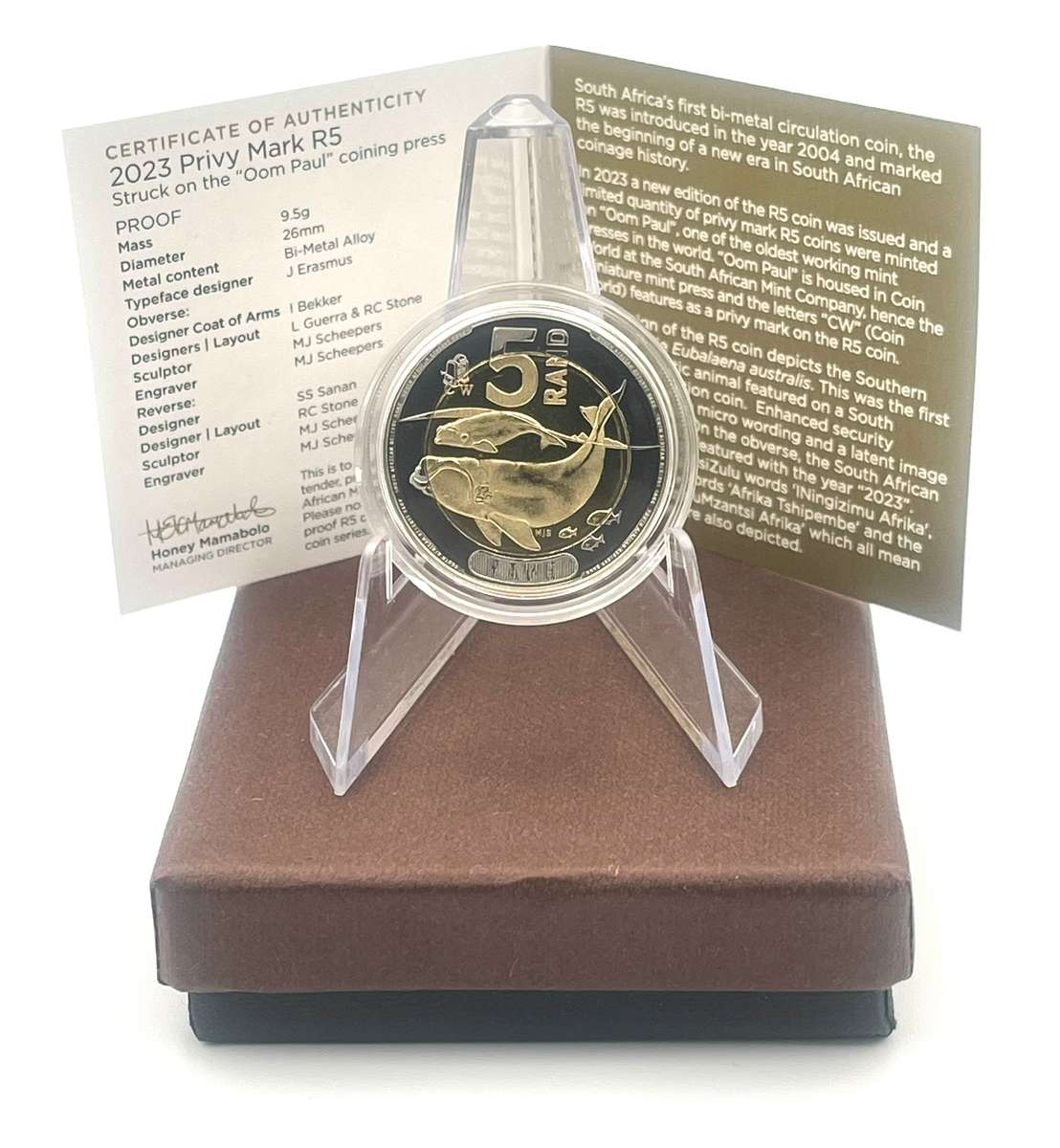 2023 Oom Paul Mintmark R5 With Certificate in original box