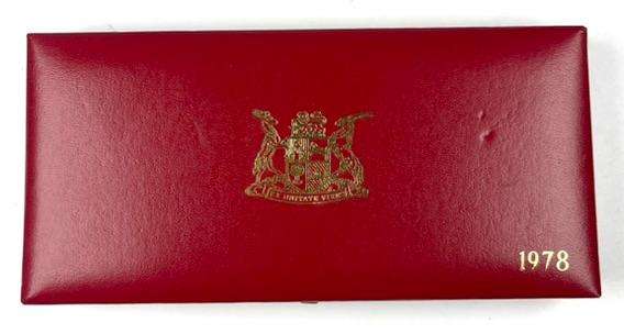 1978 Partial proof set, no gold, no silver R1