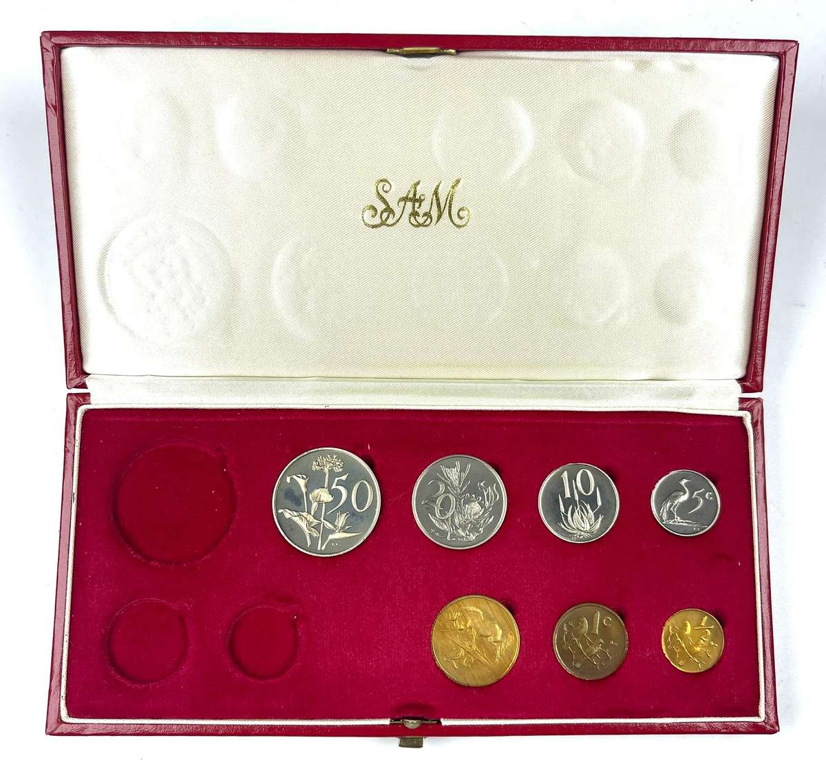 1978 Partial proof set, no gold, no silver R1