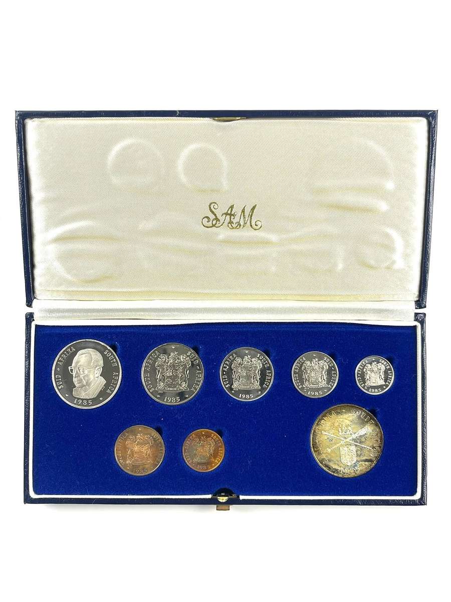 1985 South Africa Proof Coin Set **Mintage ONLY 9859**