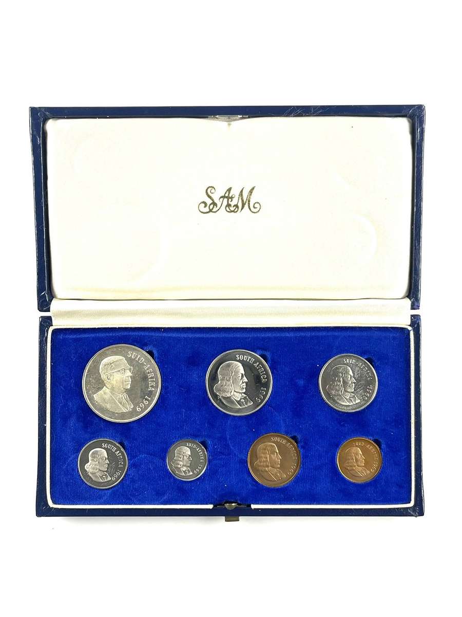1969 South Africa Proof Coin Set **Mintage ONLY 5000**