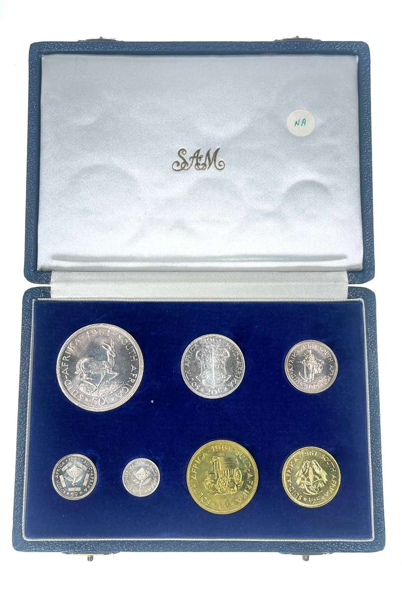 1961 South Africa Proof Coin Set **Mintage ONLY 4391**
