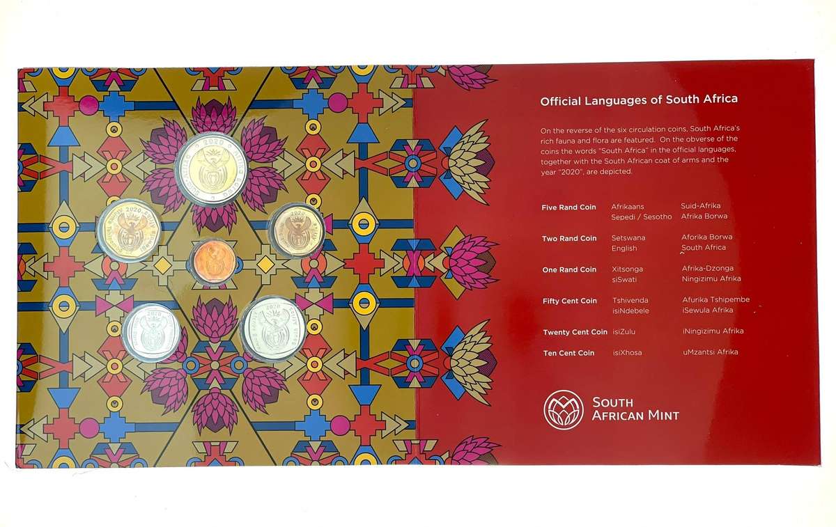 2020 South Africa (UNC) Uncirculated Mint Pack Set **Mintage ONLY 497**