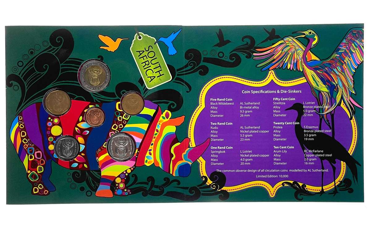 2014 South Africa (UNC) Uncirculated Mint Set * **Mintage ONLY 810**