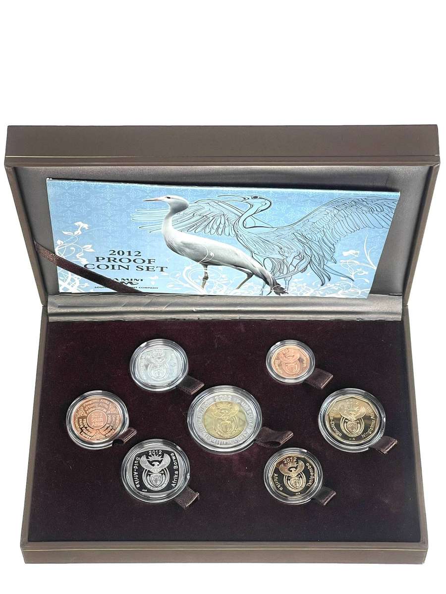2012 South Africa Proof Coin Set in original mint box - Mintage only **1366*