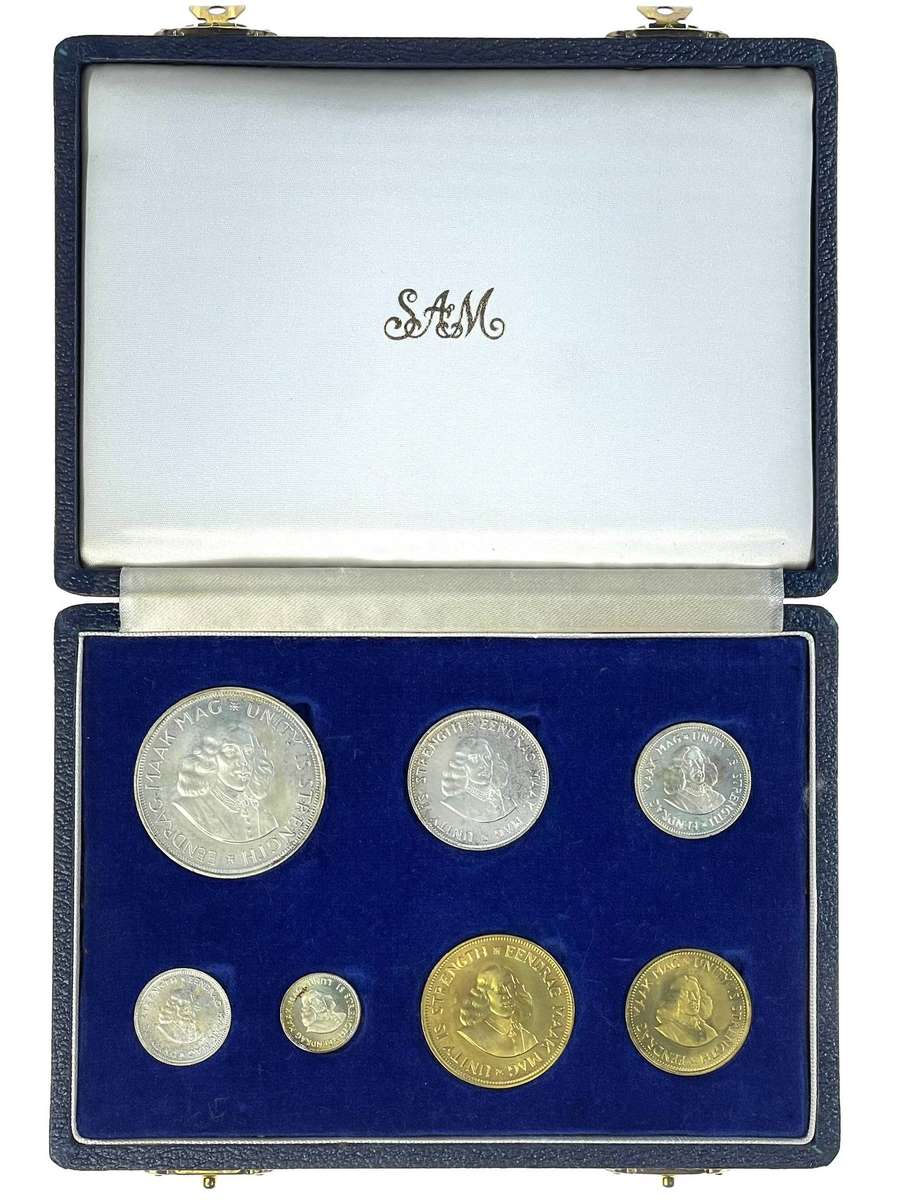 1962 South Africa Proof Coin Set in original mint box **Mintage ONLY 2300*