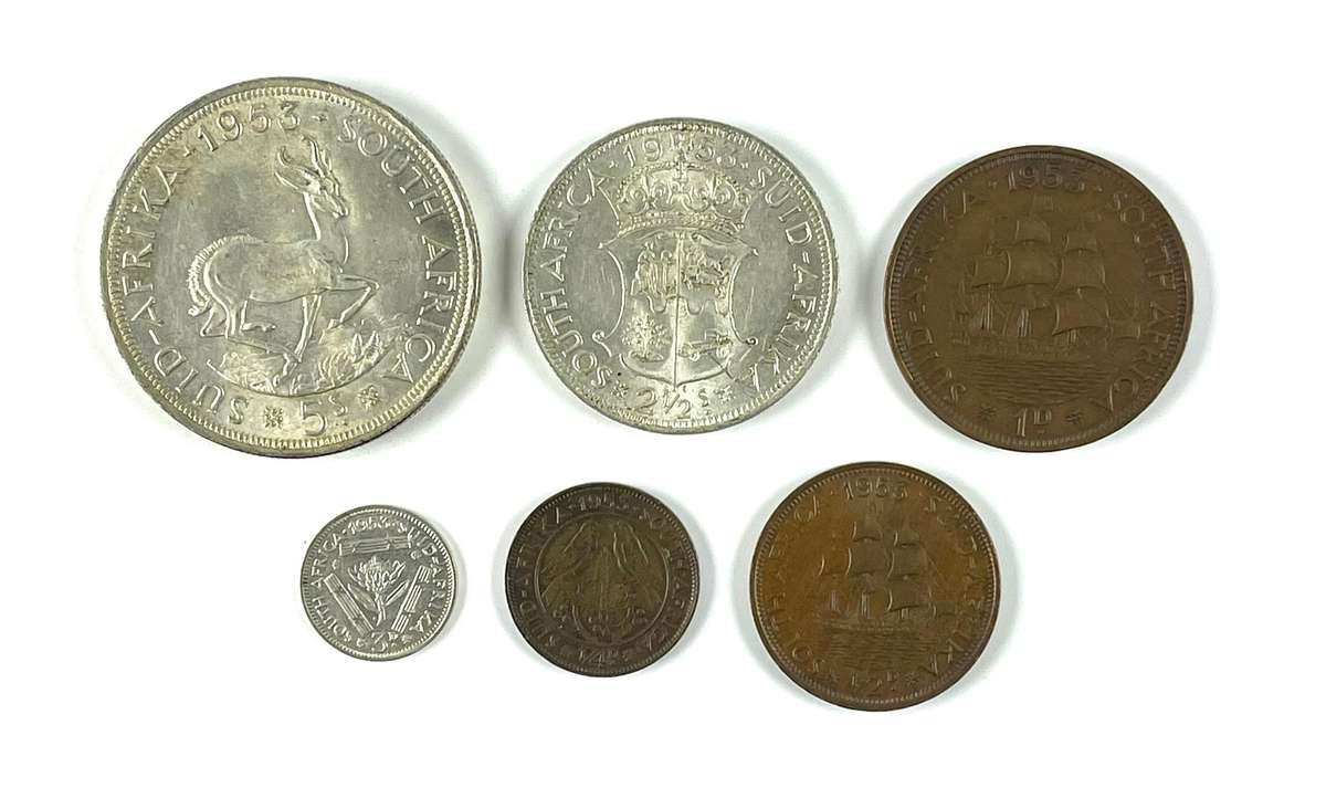 1953 Partial circulation set (Silver value alone +/- R465)