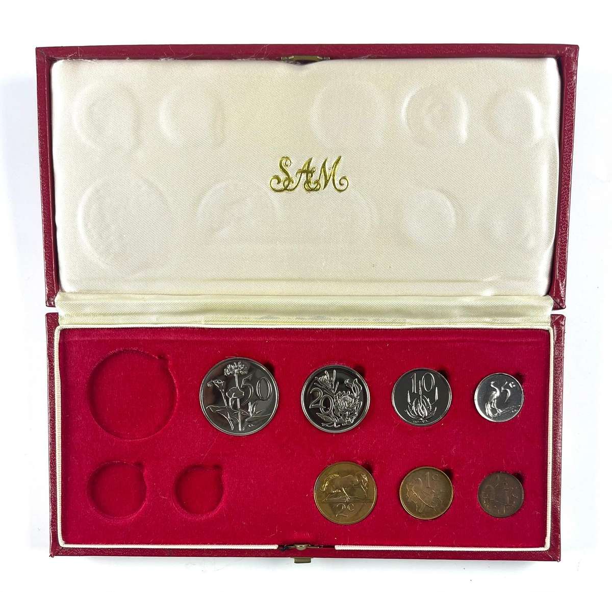 1976 Partial proof set, no gold, no silver R1