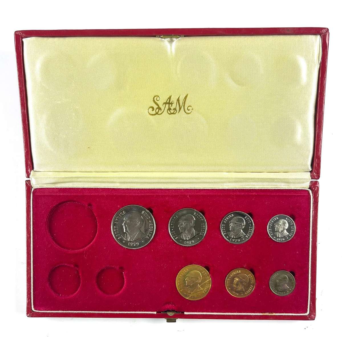 1979 Partial proof set, no gold, no silver R1