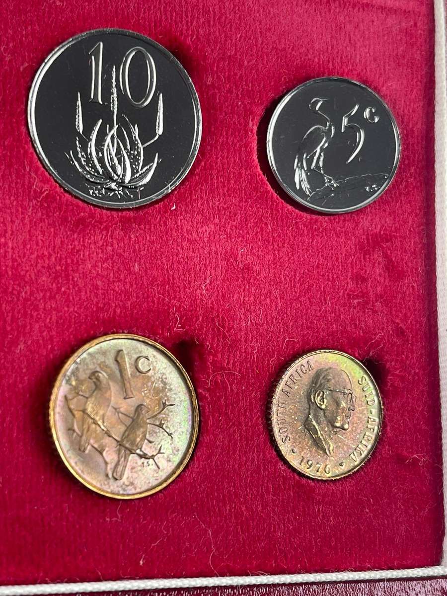 1976 Partial proof set, no gold, no silver R1