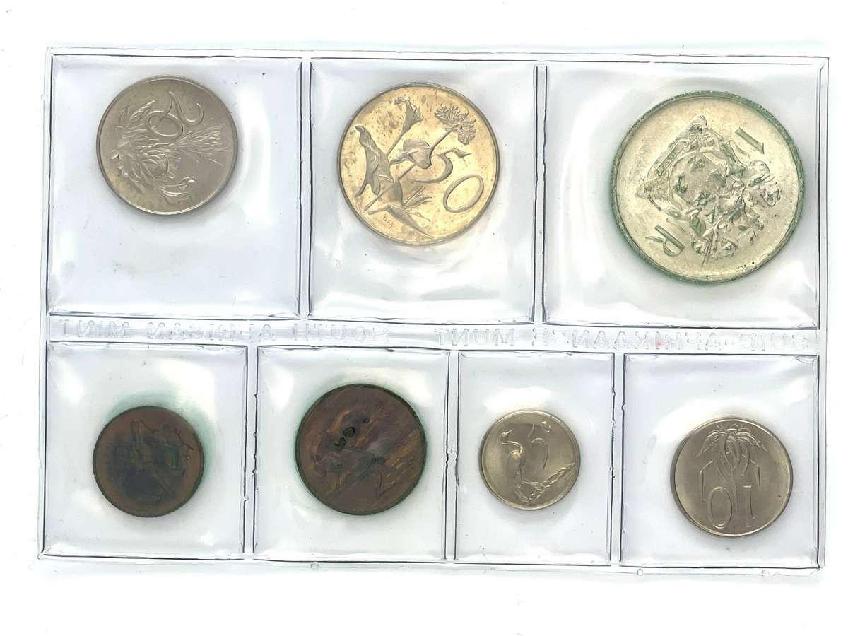 1969 Afrikaans Suid Africa (UNC) Uncirculated Mint Pack Set (Silver R1)* **Mintage ONLY 7,500**