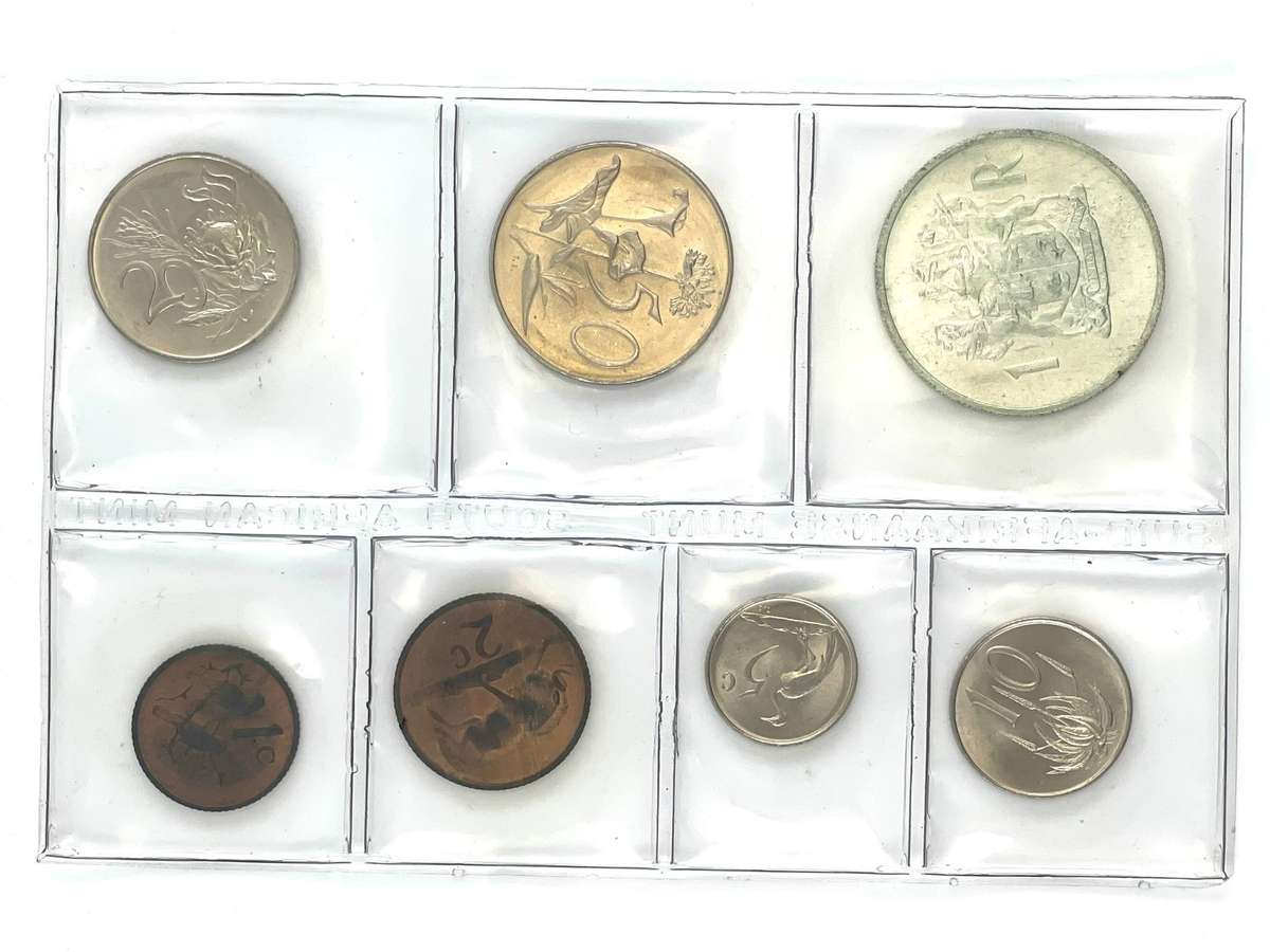 1969 Afrikaans Suid Africa (UNC) Uncirculated Mint Pack Set (Silver R1)* **Mintage ONLY 7,500**