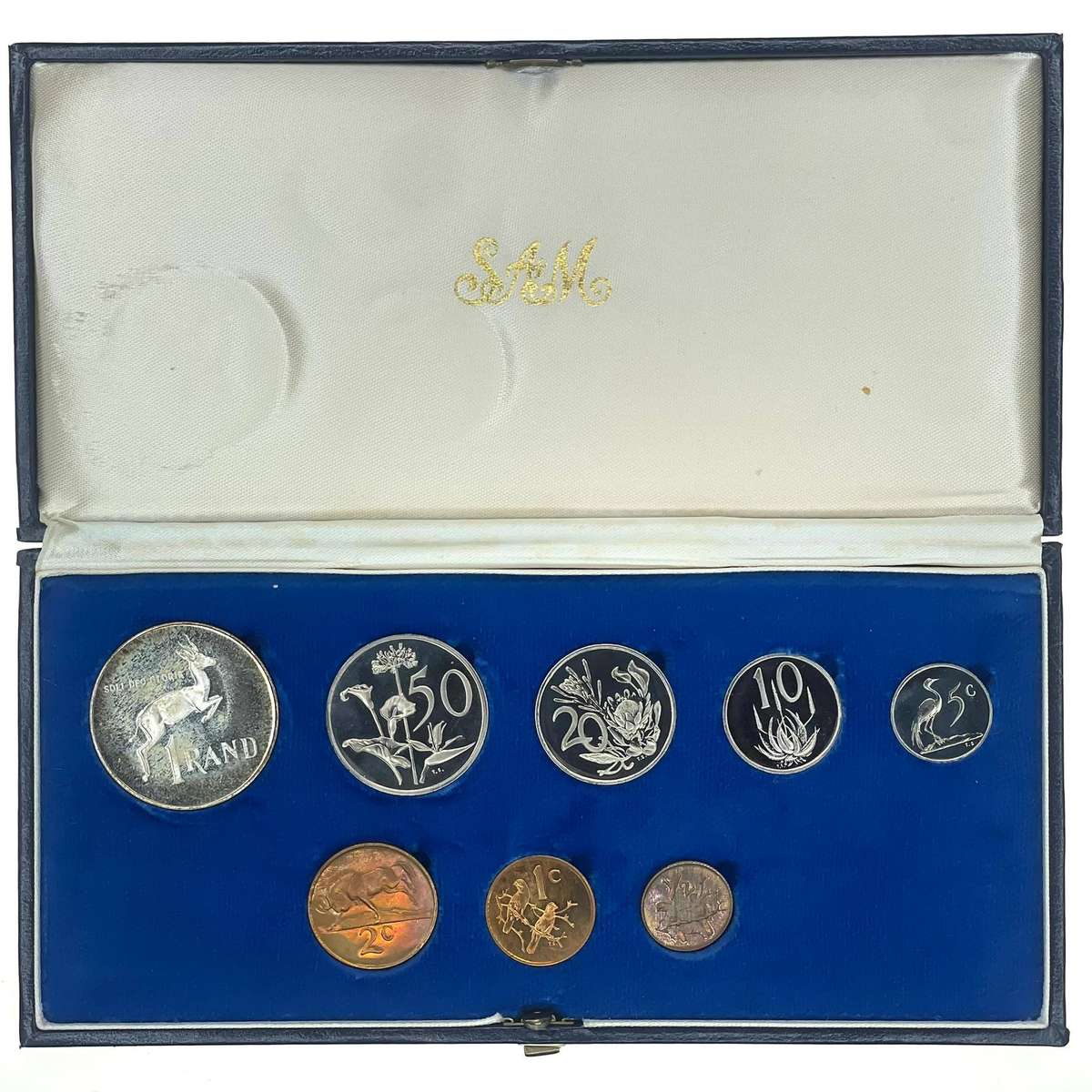 1980 South Africa Proof Coin Set in original mint box **Mintage ONLY 5000**