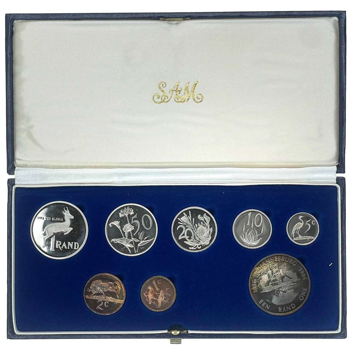 1986 South Africa Proof Coin Set **Mintage ONLY 7000**