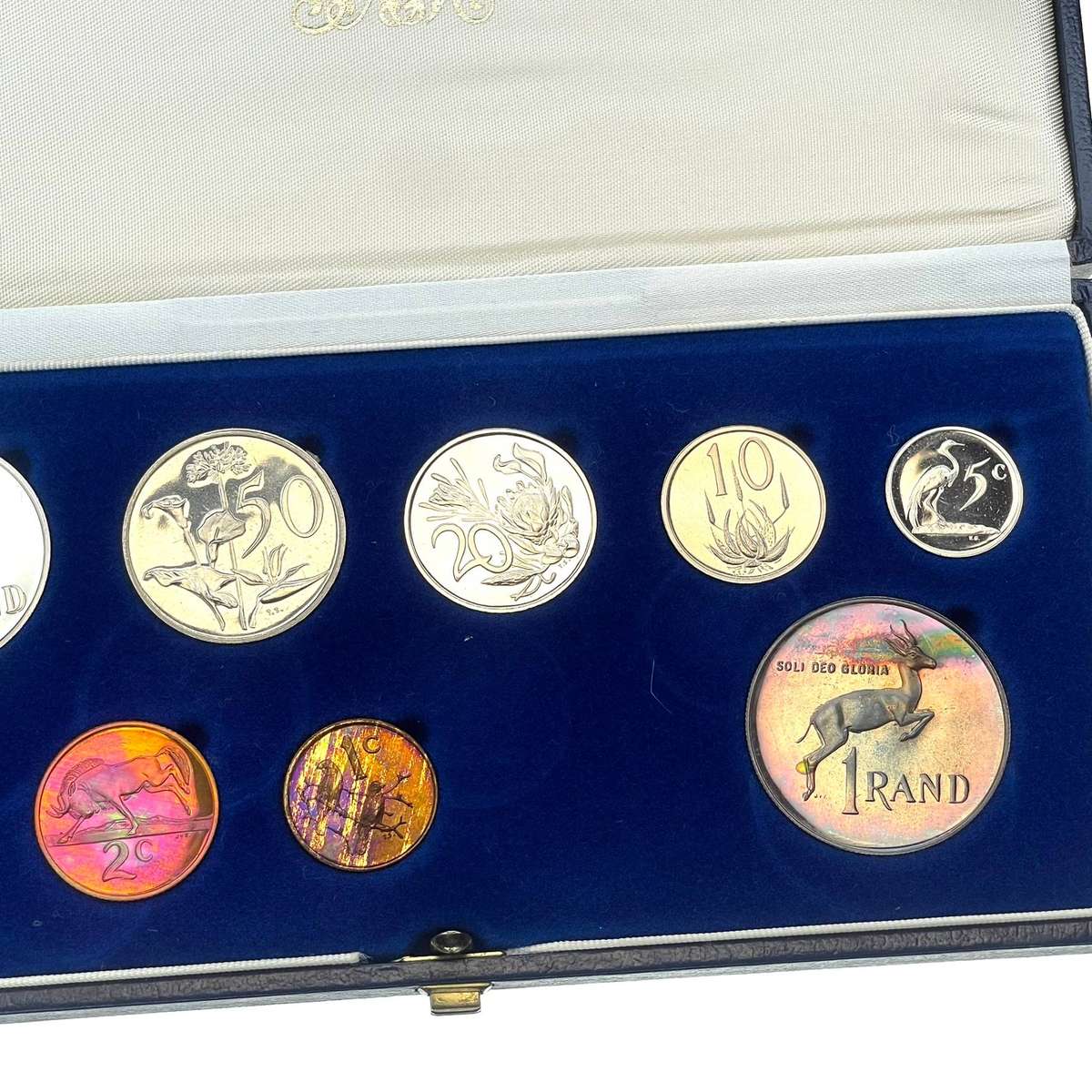 1987 South Africa Proof Coin Set in original mint box **Mintage ONLY 6781**