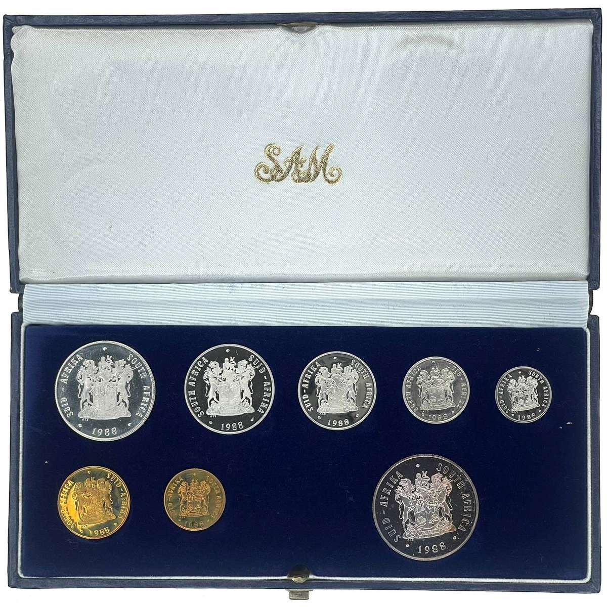 1988 South Africa Proof Coin Set **Mintage ONLY 7250**