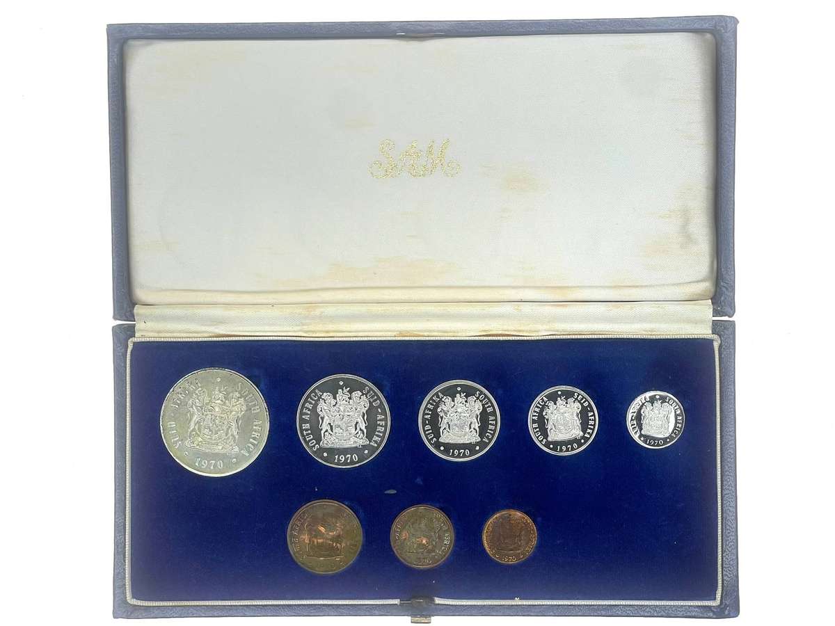 1970 South Africa Proof Coin Set **Mintage ONLY 4000**