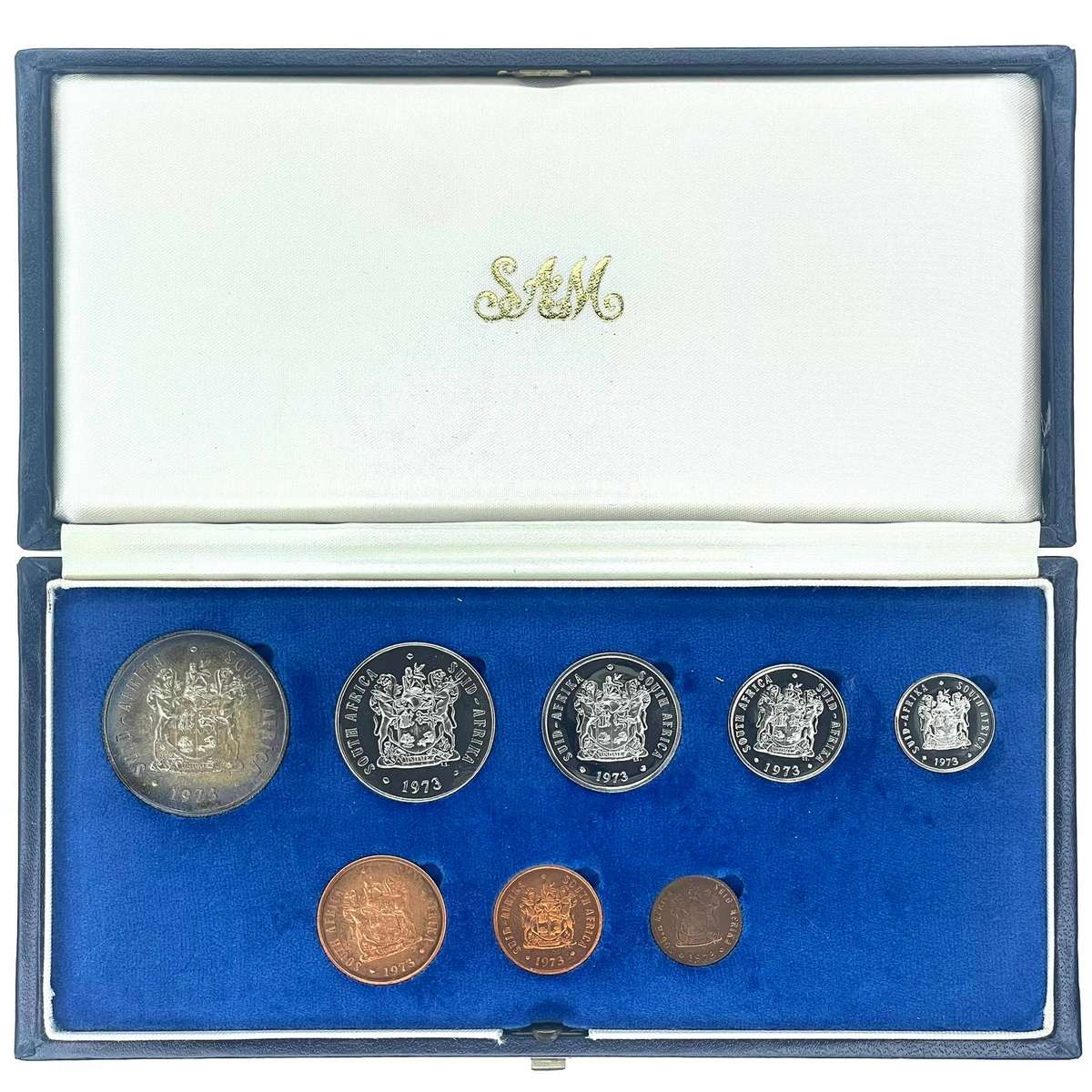 1973 South Africa Proof Coin Set in original mint box **Mintage ONLY 4000*