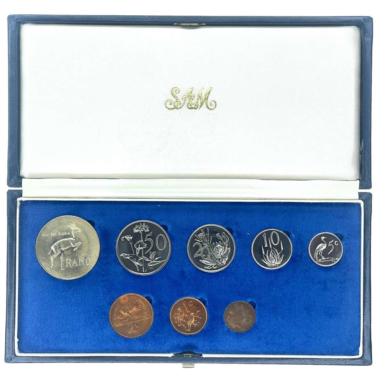 1973 South Africa Proof Coin Set in original mint box **Mintage ONLY 4000*