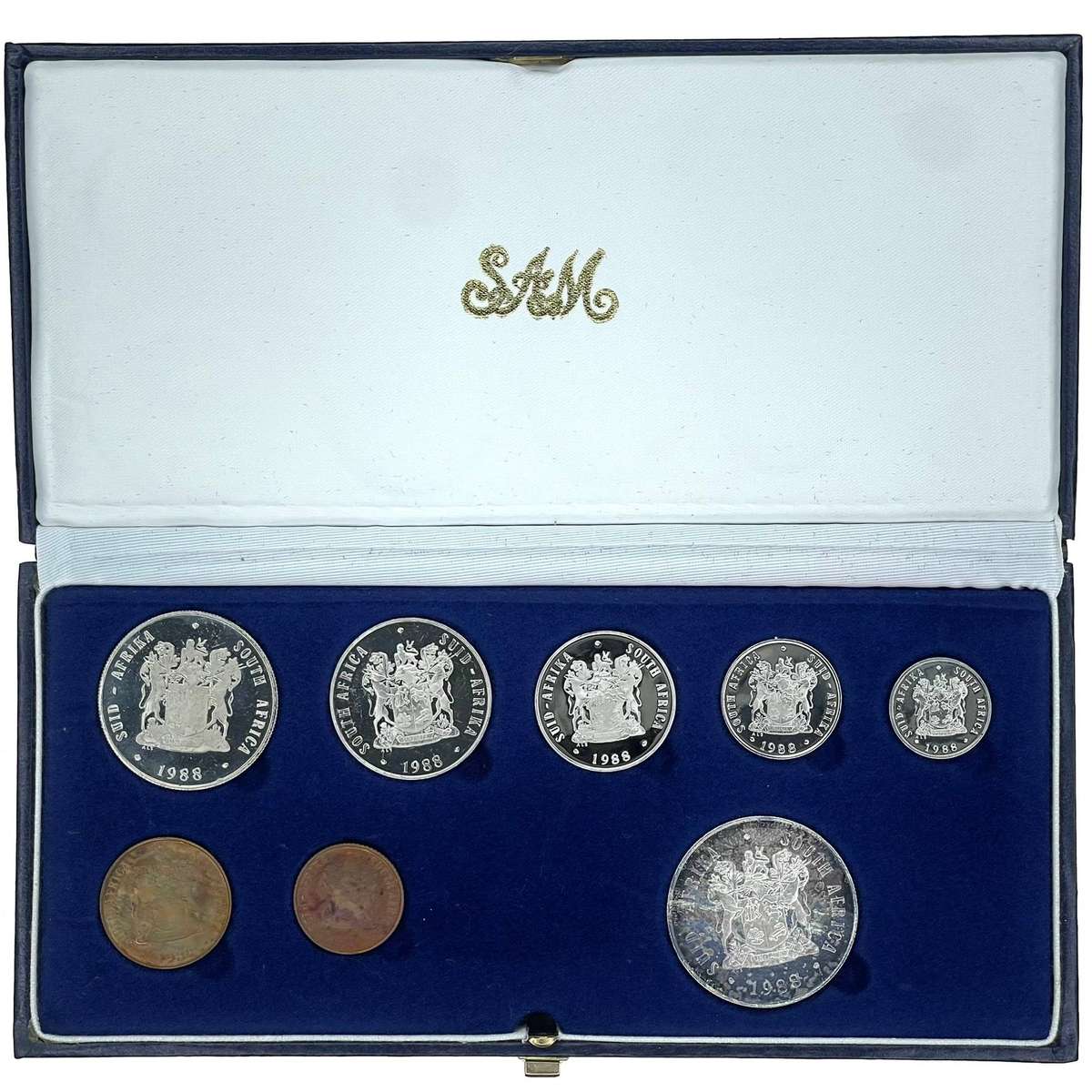 1988 South Africa Proof Coin Set **Mintage ONLY 7250**