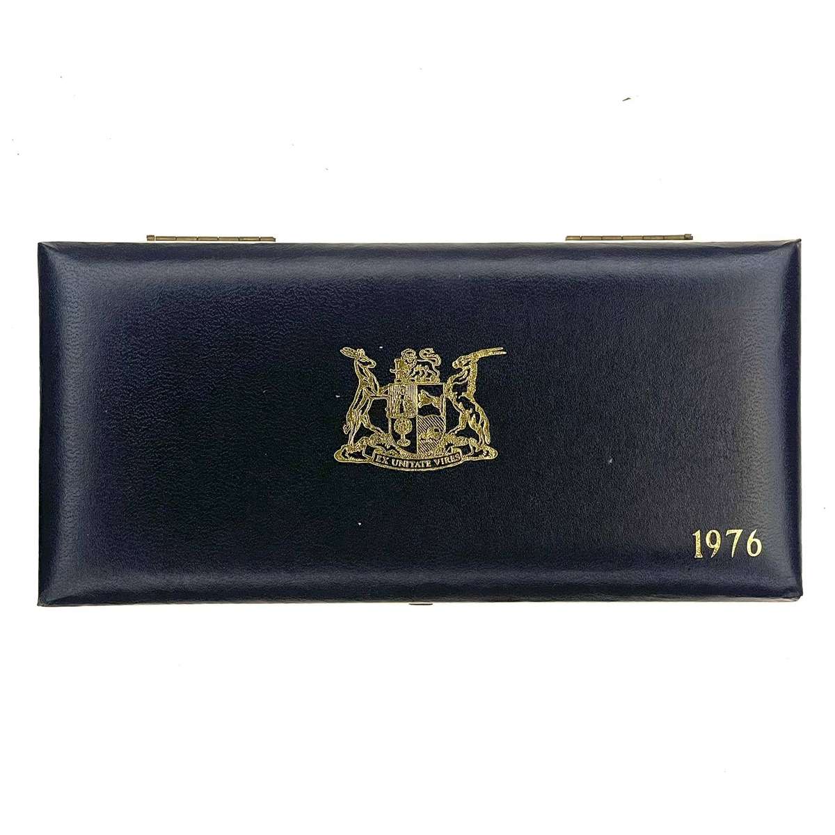 1976 South Africa Proof Coin Set in original mint box **Mintage ONLY 5000**