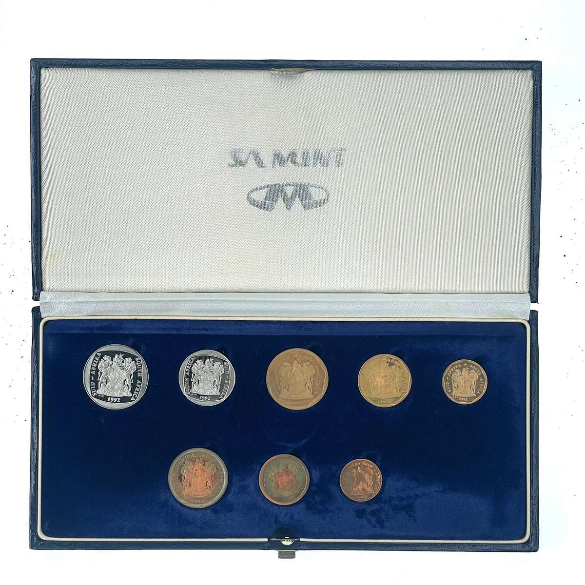 1992 South Africa Proof Coin Set in original mint box **Mintage ONLY 10263**