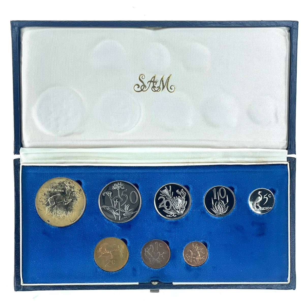 1976 South Africa Proof Coin Set in original mint box **Mintage ONLY 5000**