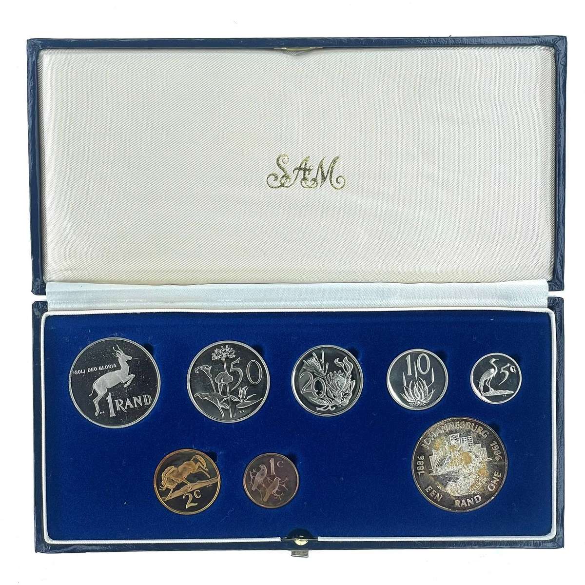 1986 South Africa Proof Coin Set **Mintage ONLY 7000**