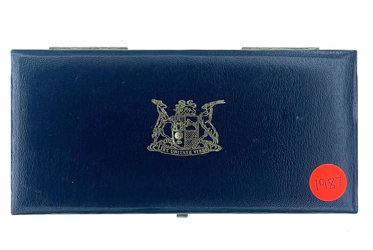1987 South Africa Proof Coin Set in original mint box **Mintage ONLY 6781**