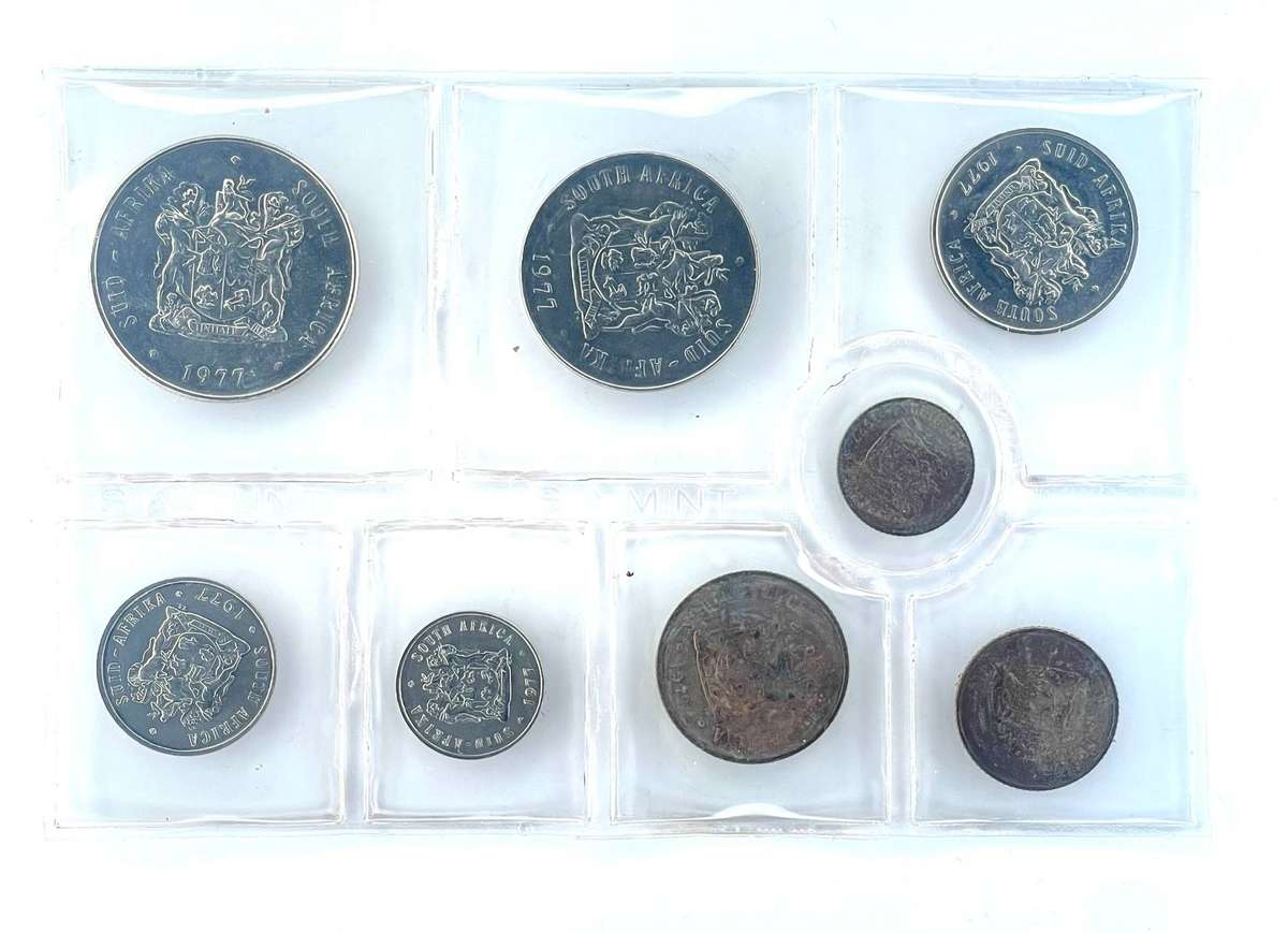 1977 South Africa (UNC) Uncirculated Mint Pack Set  * **Mintage ONLY 20,000**